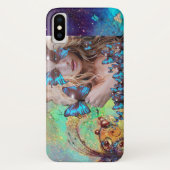 BLAUWE BUTTERFLES MET GROENE GOUDEN Case-Mate iPhone CASE (Achterkant)