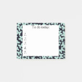 Blauwe Butterflies op Black Post It Note (Voorkant)