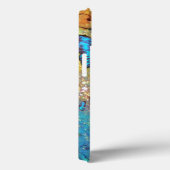 BLAUWE BUTTERFLY LADY, BLAUWGROEN GOLD SPARKLE GEM Case-Mate iPhone CASE (Achterkant / Rechts)