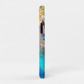 BLAUWE BUTTERFLY LADY, BLAUWGROEN GOLD SPARKLES MO Case-Mate iPhone CASE (Achterkant/rechts)
