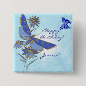 Blauwe Button (Voorkant)