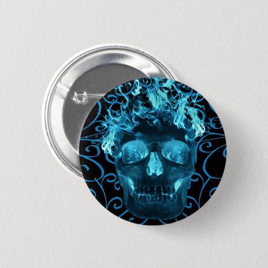 Blauwe Button (Voorkant /achterkant)