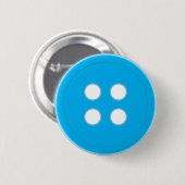 Blauwe Button (Voorkant /achterkant)