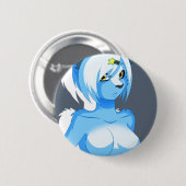 Blauwe Button (Voorkant /achterkant)