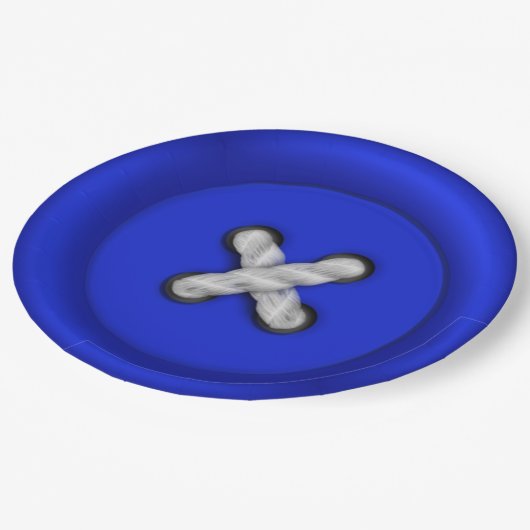 Blauwe Button Bord (Gekanteld)