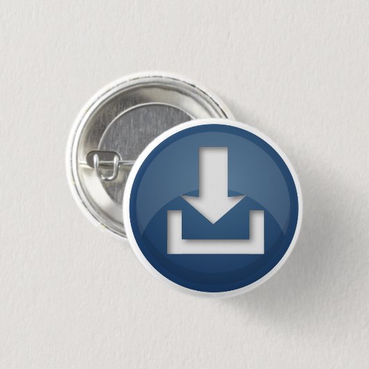 Blauwe Button Button (Voorkant /achterkant)