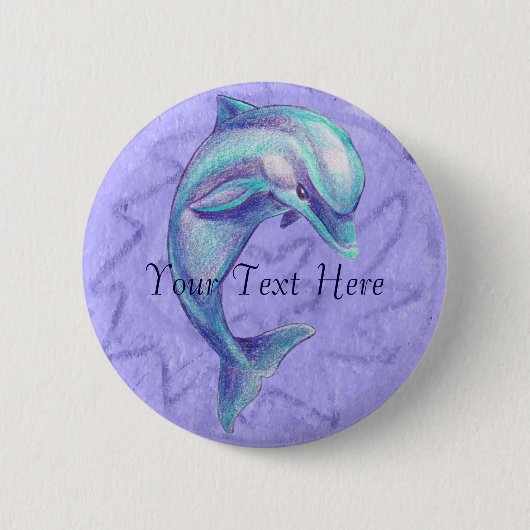 Blauwe Button dolfijn (Voorkant)
