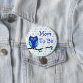 Blauwe Button "Mam om te zijn" Baby shower (In situ)