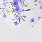 Blauwe Buttonnen van Bachelor Tissuepapier (Detail)