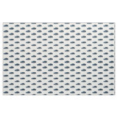 Blauwe C6 Corvette Hand getrokken schets stof (Yard (91,4 cm))