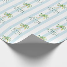 Blauwe Cabana Strepen Palm Bach Club Bachelorette