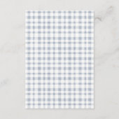 Blauwe cactus Boho Llama advies voor mum Baby show Informatiekaartje (Achterkant)