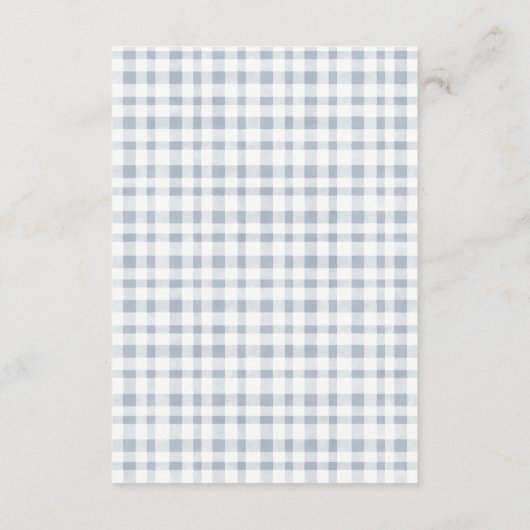 Blauwe cactus Boho Llama advies voor mum Baby show Informatiekaartje (Achterkant)