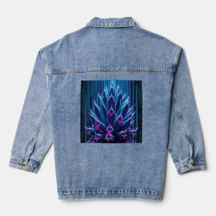 Blauwe cactus denim jacket