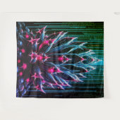 Blauwe-Cactus Wandkleed (Voorkant (horizontaal))