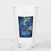 Blauwe cake glas (Voorkant)