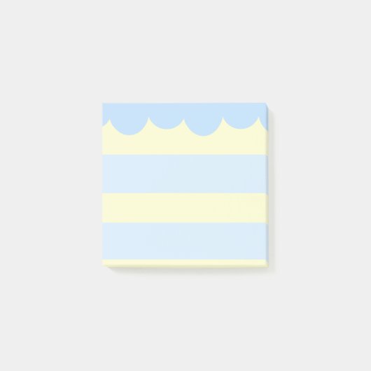 Blauwe Cake Post-it® Notes (Voorkant)