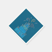 Blauwe cake servet (Hoek)