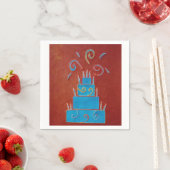 Blauwe cake servet (Insitu)