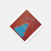 Blauwe cake servet (Hoek)