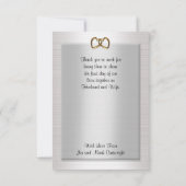 Blauwe Calla-leugens Dank u voor uw kaart met foto (Achterkant)