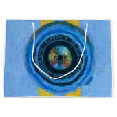 Blauwe Camera Groot Cadeauzakje (Voorkant)