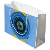 Blauwe Camera Groot Cadeauzakje (Achterkant Gekanteld)