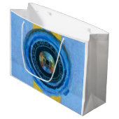Blauwe Camera Groot Cadeauzakje (Voorkant Gekanteld)