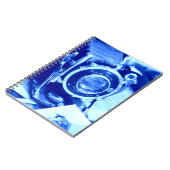 blauwe camera notitieboek (Linkerzijde)