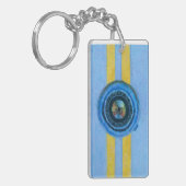 Blauwe Camera Sleutelhanger (Voorkant Links)