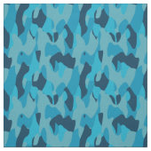 Blauwe Camo abstract Stof (Swatch)
