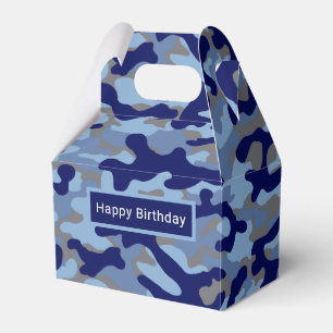 Blauwe Camo Bedankdoosjes