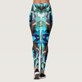 Blauwe Camo Broek Leggings (Achterkant)
