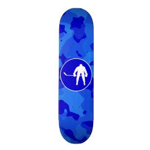 Blauwe Camo; Camouflage Hockey Skateboard