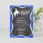 Blauwe Camo; Camouflage Rodeo Kaart (Staand voorkant)