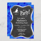 Blauwe Camo; Camouflage Sneeuwskiën Kaart (Voorkant / Achterkant)