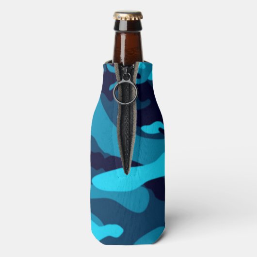 BLAUWE CAMO Fles Koeler BEALEADER (Fles Achterkant)