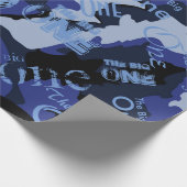 Blauwe Camo, het grote omslagpapier Cadeaupapier (Hoek)