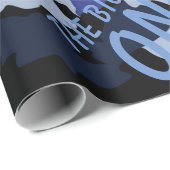 Blauwe Camo, het grote omslagpapier Cadeaupapier (Rol Hoek)