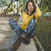 Blauwe camo leggings