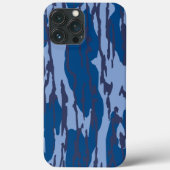 Blauwe Camo Militaire Patroon Blauwe Camouflage Case-Mate iPhone Case (Achterkant)