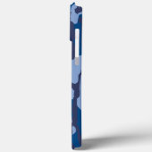 Blauwe Camo Militaire Patroon Blauwe Camouflage Case-Mate iPhone Case (Achterkant / Links)