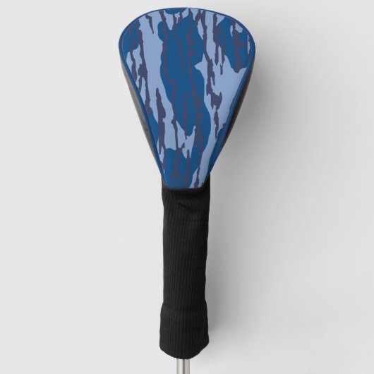Blauwe Camo Militaire Patroon Blauwe Camouflage Golfheadcover (Voorkant)
