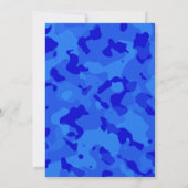 Blauwe Camo; Paw Print Kaart (Achterkant)