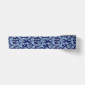 Blauwe Camo Satijnen Lint (Voorkant)