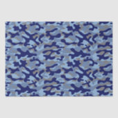 Blauwe Camo Tissuepapier (Voorkant)
