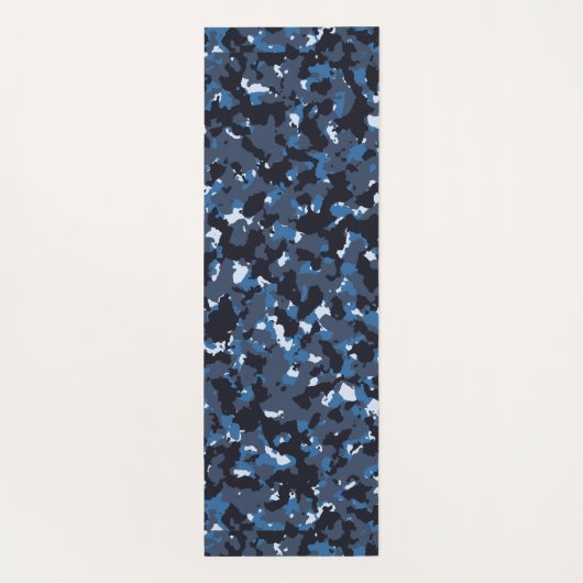 blauwe camo yogamat (Achterkant)