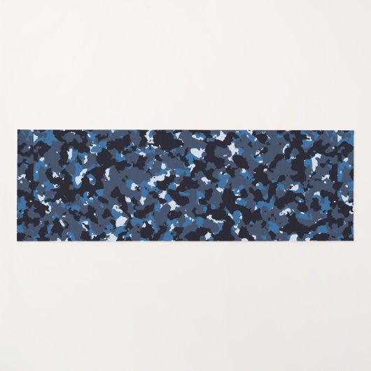 blauwe camo yogamat (Voorkant (horizontaal))
