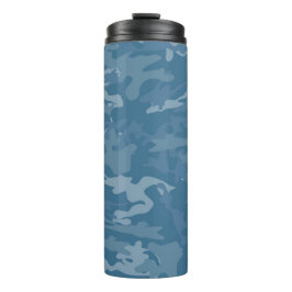 Blauwe camouflage / Camo Thermal Tumbler Thermosbeker