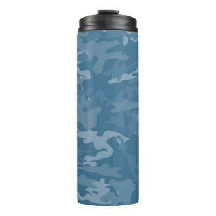 Blauwe camouflage / Camo Thermal Tumbler Thermosbeker